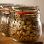 Close up of a jar of cashew nuts as part of mercure hotels meeting food offering