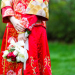 Chinese bride in traditional dress