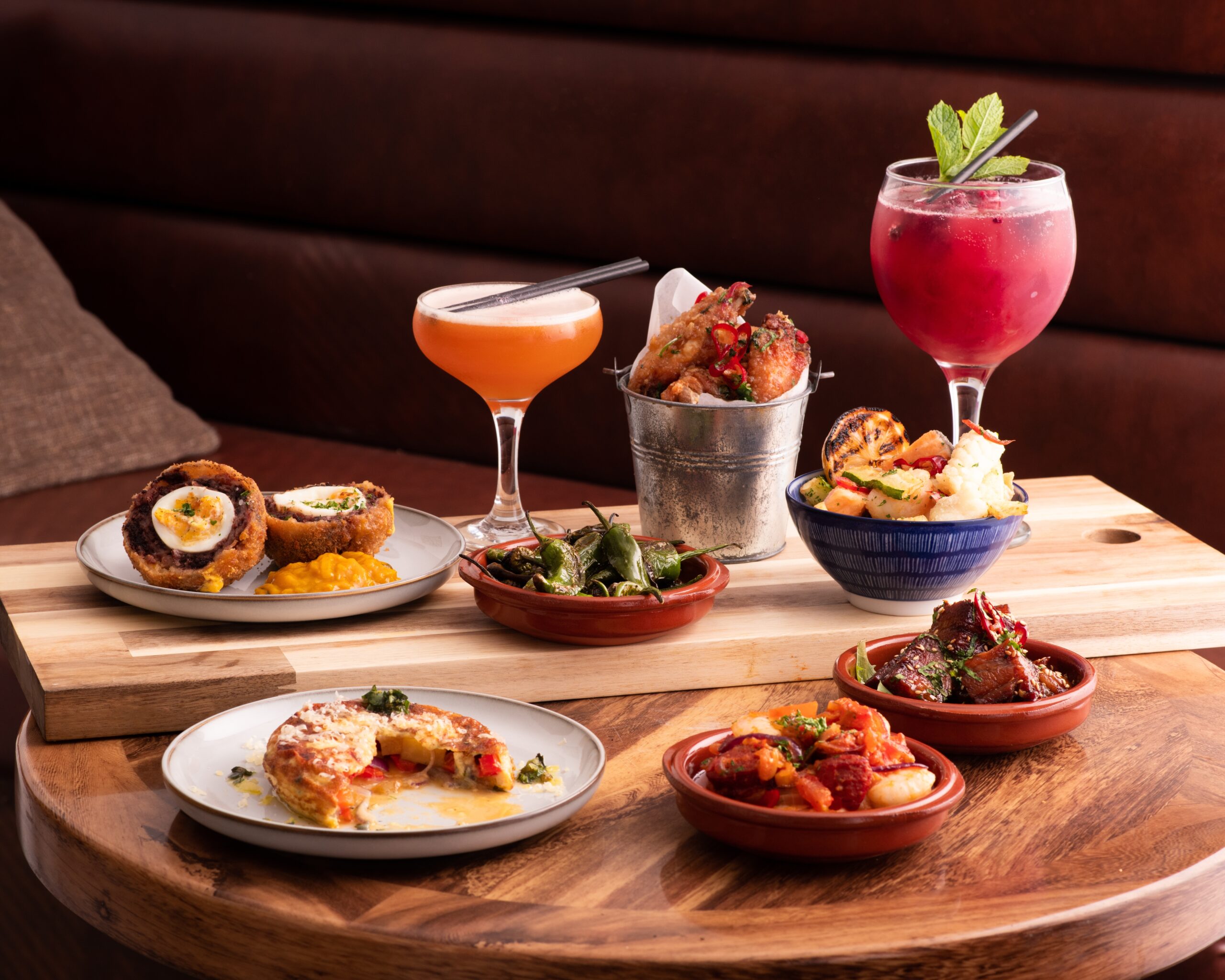 Of,Tapas,And,Craft,Cocktails,,Showcasing,Succulent,Prawns,,Flavorful,Spanish Work colleges partying